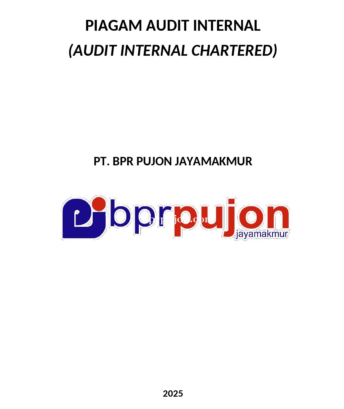 Piagam Audit BPR Pujon Jayamakmur